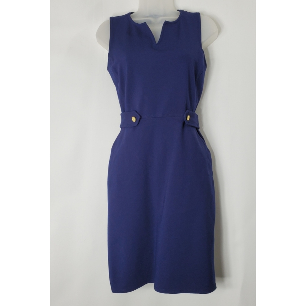 Jude Connally Navy Sleeveless Dress